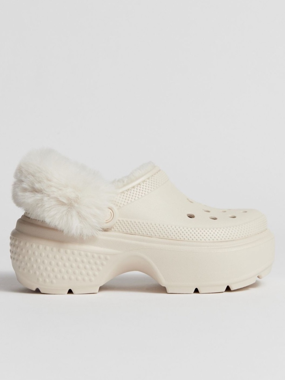 Crocs stomp lined Clog Cream M7/W9